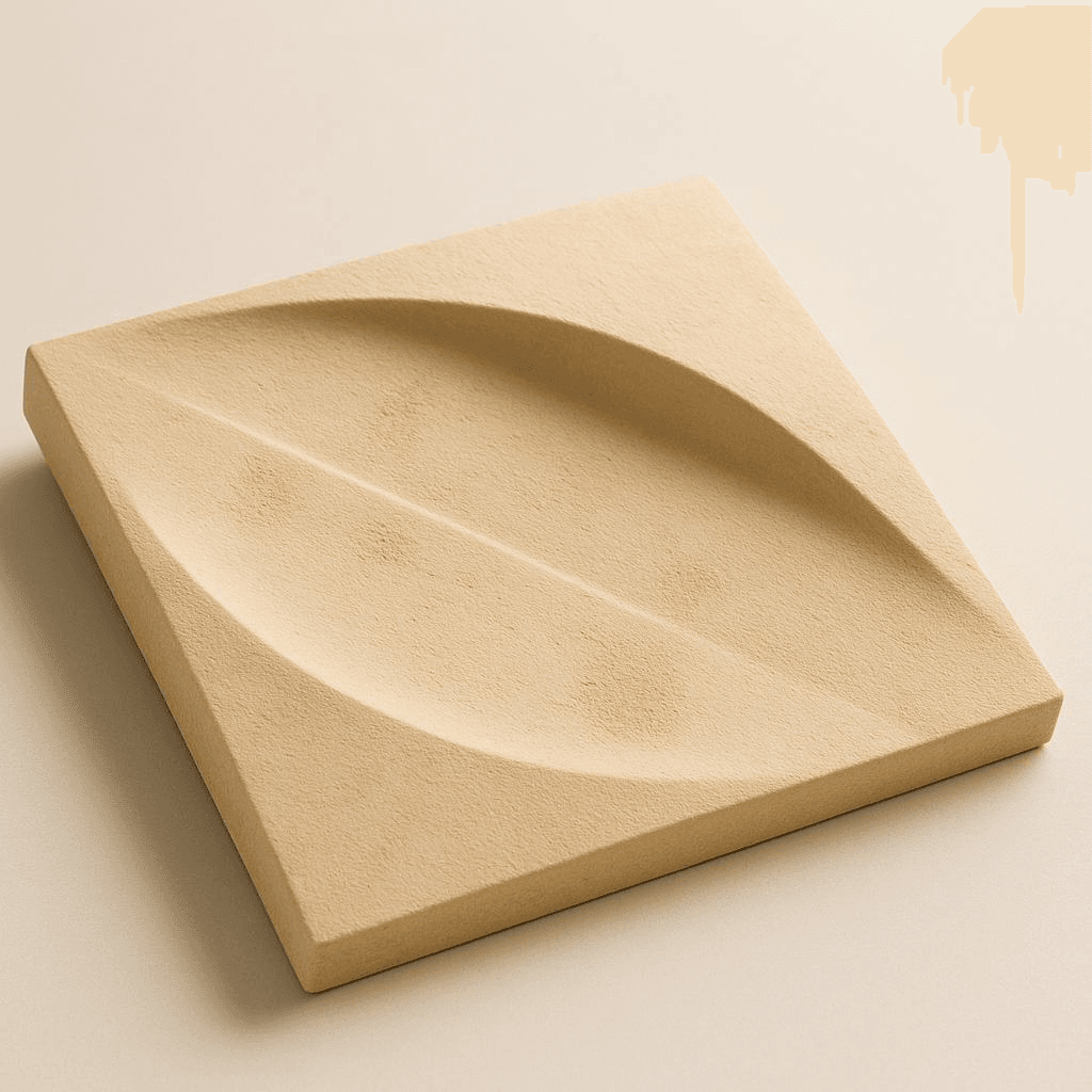Leaf acoustic panel showcasing organic vein pattern in natural white finish