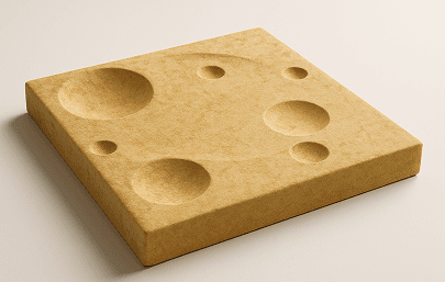 Lunar acoustic panel, alternate view